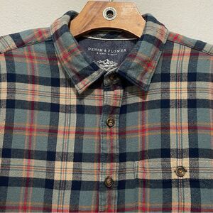 Denim & Flower Ricky Singh Size Medium w/ Breast Pocket and Elbow Patches